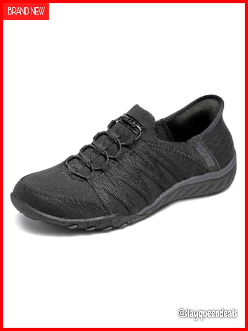 Skechers Breathe-Easy Roll-With-Me Slip-On Walking Shoes Memory Foam Knit Mesh